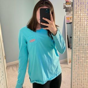 Blue and pink vintage vineyard vines long sleeve